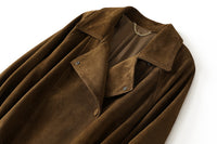 Kurze Wickeljacke Suede Elegance – Echt-Wildleder