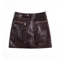 Minirock Biker Chic