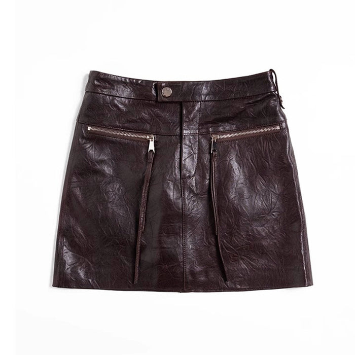 Minirock Biker Chic