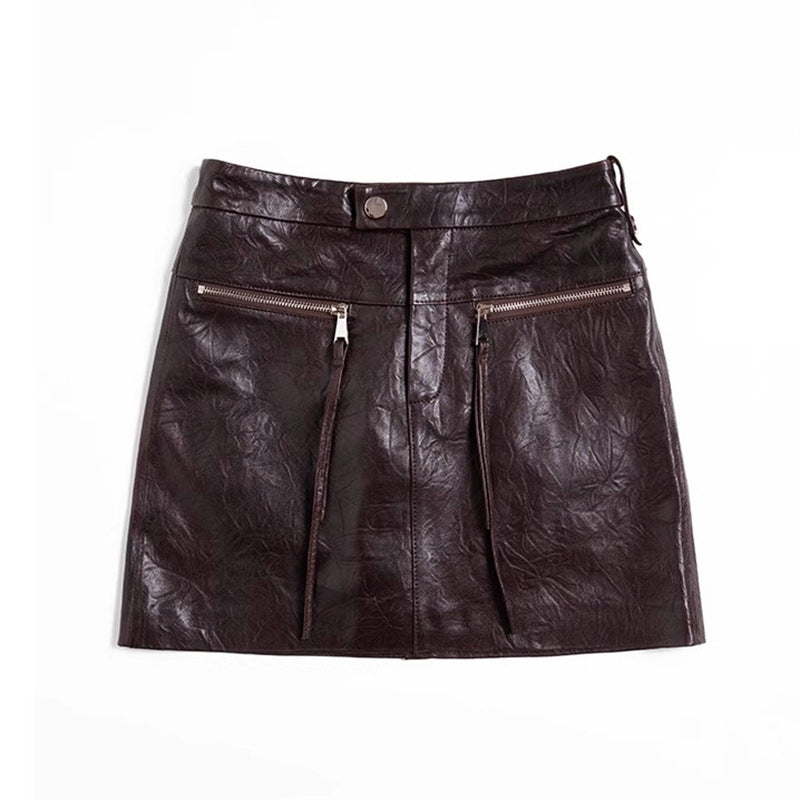 Minirock Biker Chic