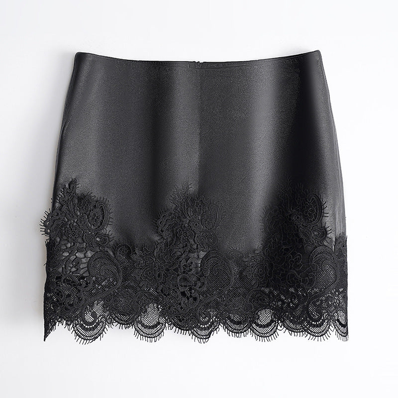 Lace Temptation – Echtleder mit französischer Spitze