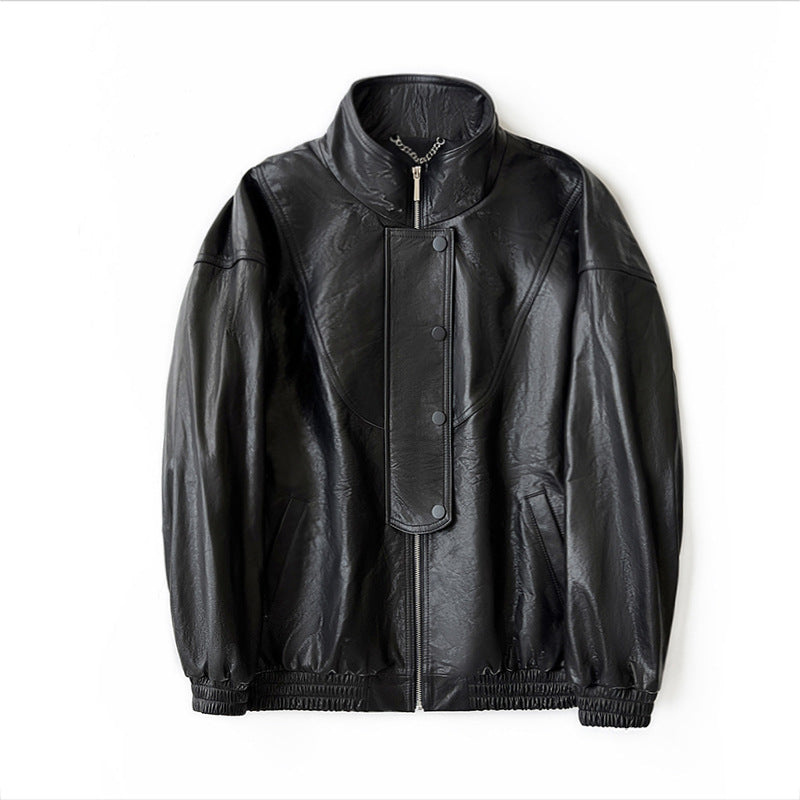 Jacke Urban Gloss – Schwarze Echtleder