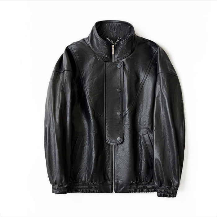 Jacke Urban Gloss – Schwarze Echtleder