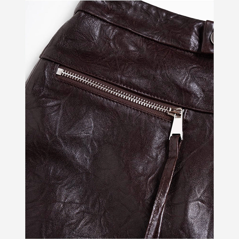 Minirock Biker Chic