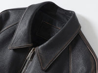 Leder-Set „Urban Rider“ – Jacke und Rock aus Echtleder