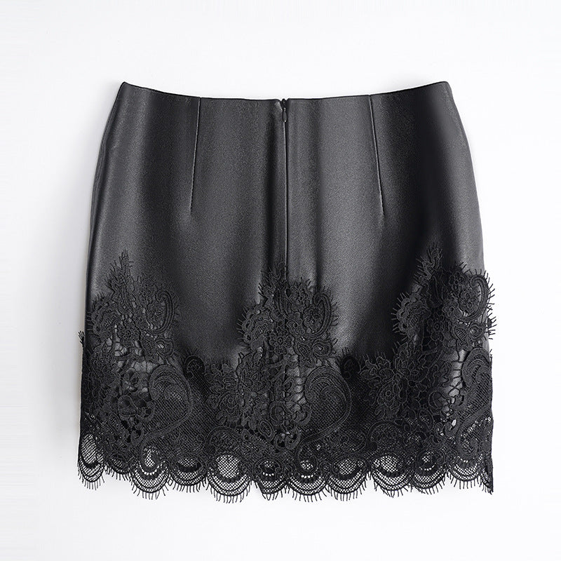 Lace Temptation – Echtleder mit französischer Spitze