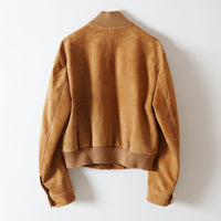 Echtleder Wildleder Jacke – Bomber/Blouson