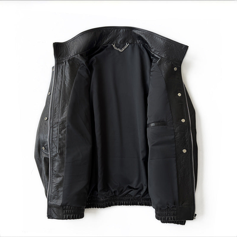 Jacke Urban Gloss – Schwarze Echtleder