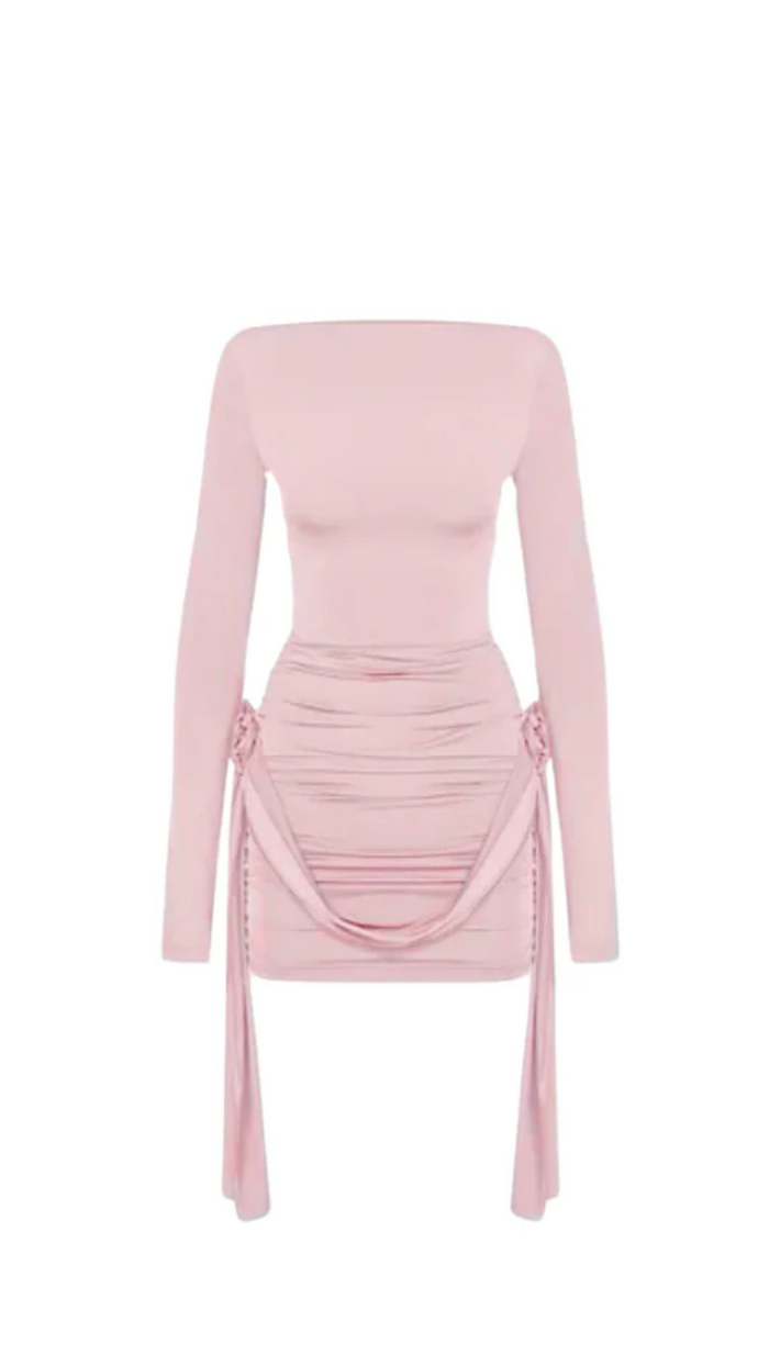 Vanna - Off-Shoulder Langarmkleid