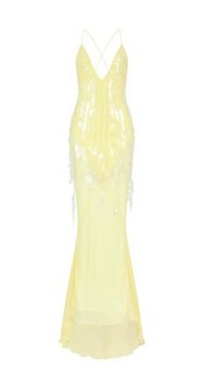 Glam - Pailletten Abendkleid