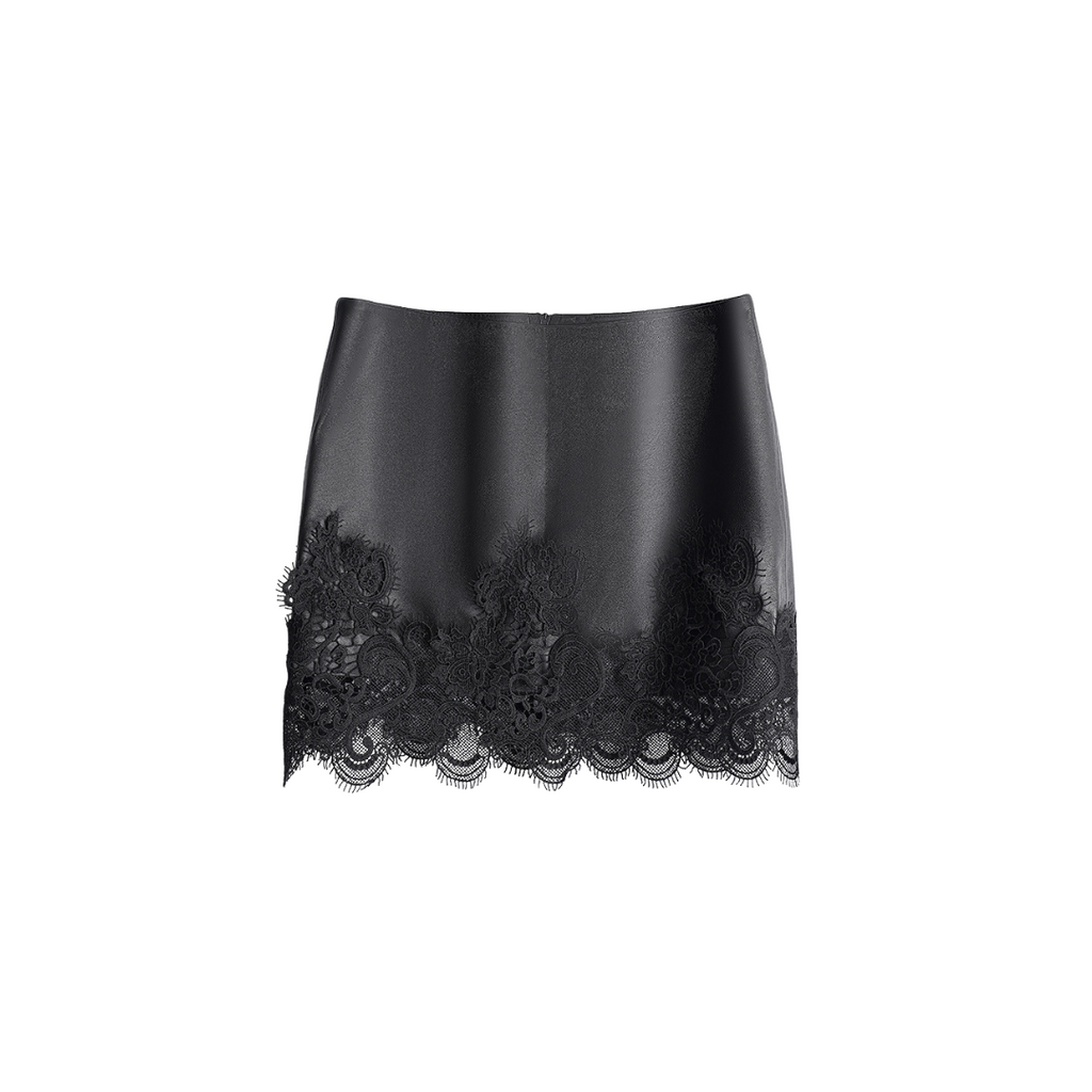 Lace Temptation – Echtleder mit französischer Spitze