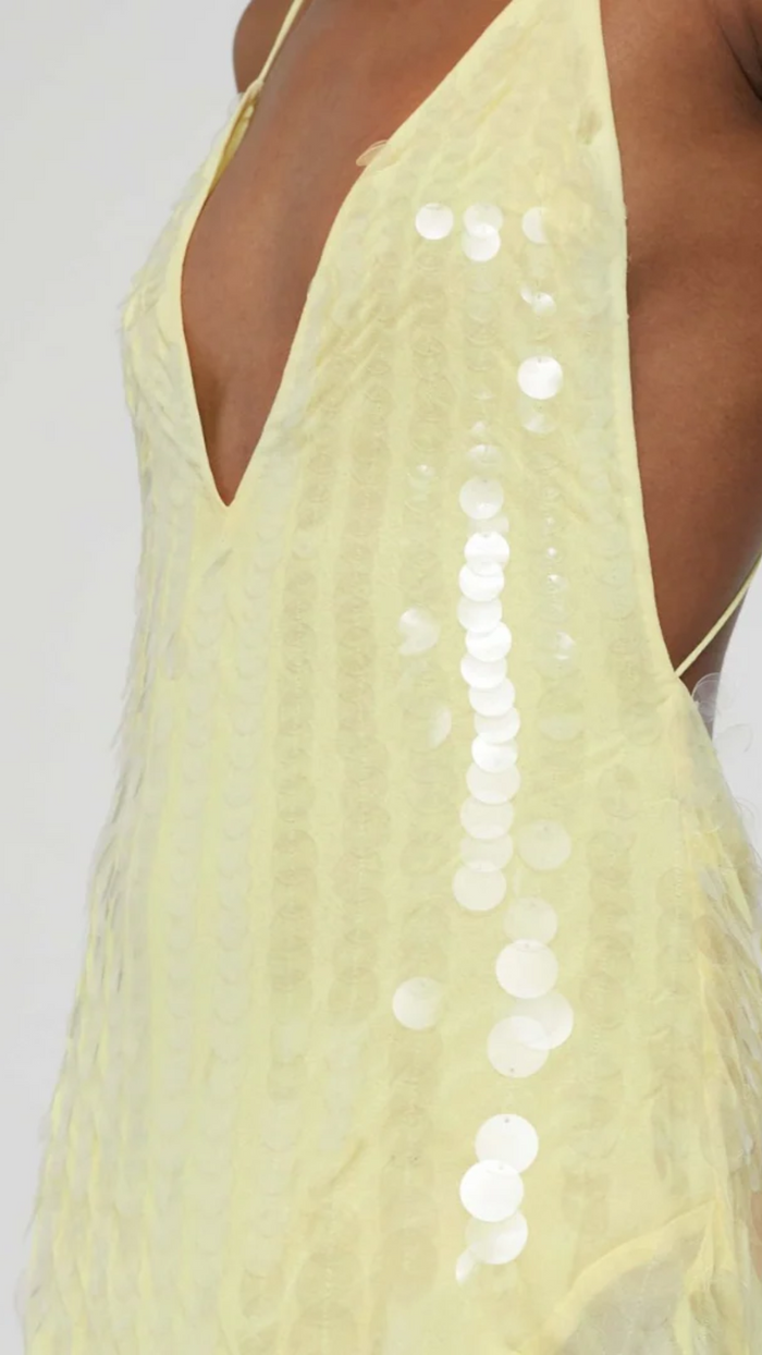 Glam - Pailletten Abendkleid