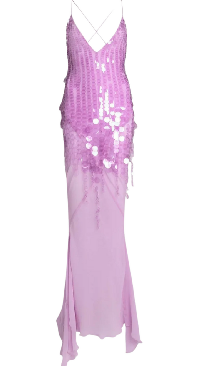 Glam - Pailletten Abendkleid