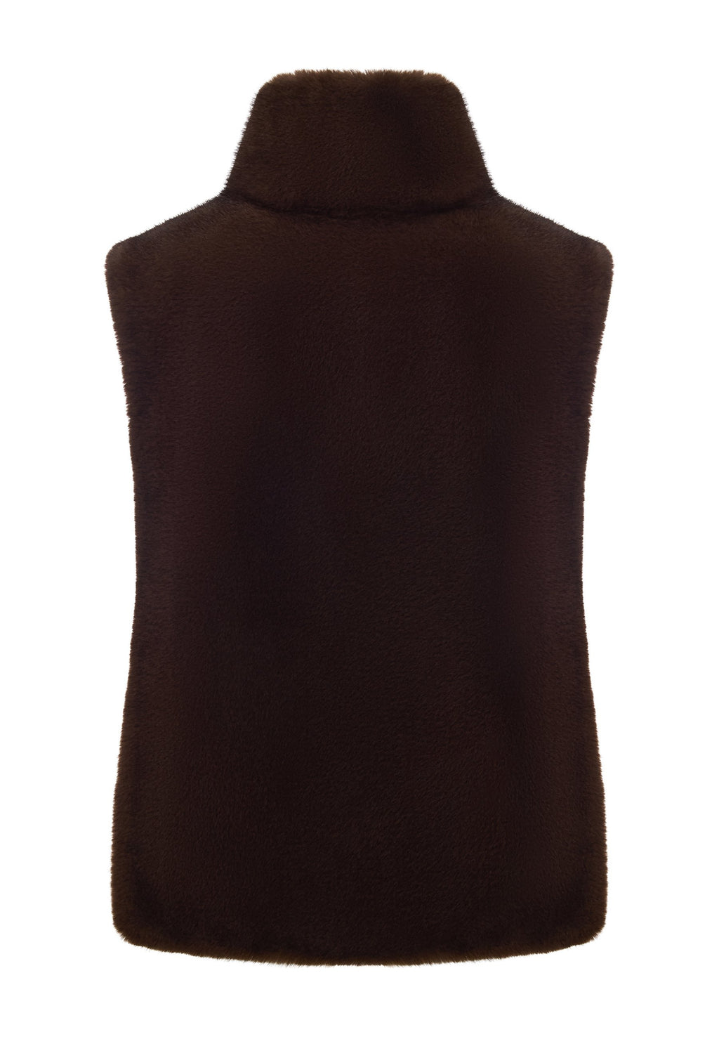 Mina - Rollkragen Weste Pelz
