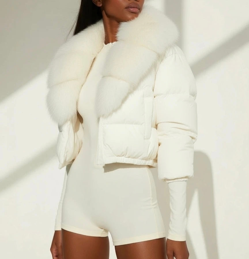 Nordic - Daunenjacke Echtes Fell