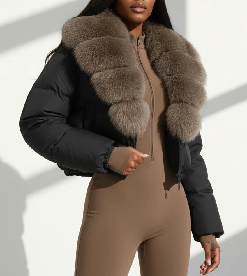 Nordic - Daunenjacke Echtes Fell