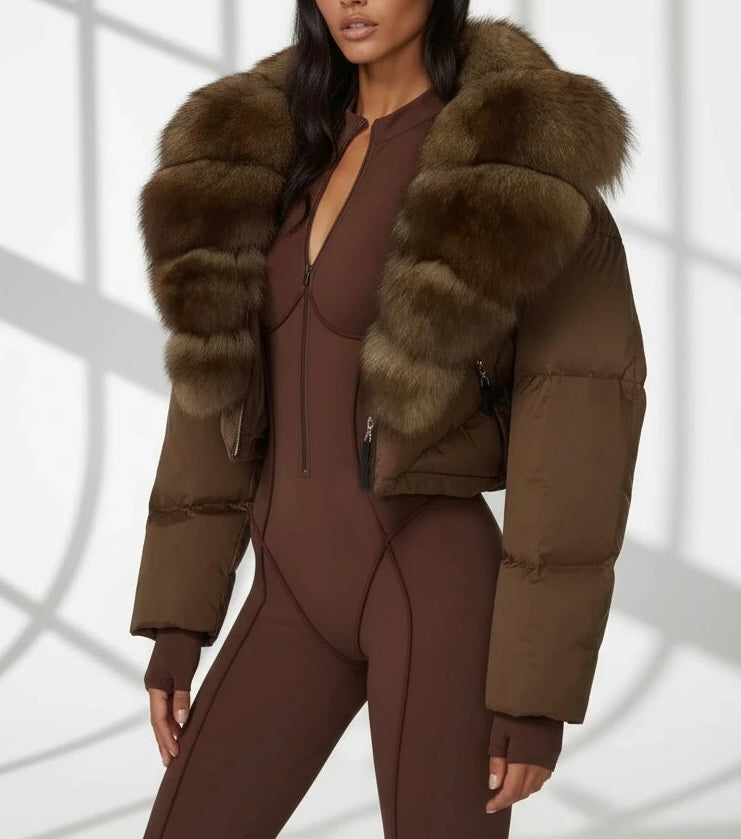 Nordic - Daunenjacke Echtes Fell