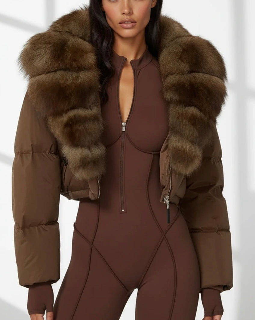 Nordic - Daunenjacke Echtes Fell